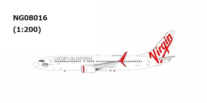 NG08016 NG MODELS Virgin Australia / ヴァージン・オーストラリア with scimitar winglets B737-800/w VH-YIV 1:200 お取り寄せ NG MODELS 1:200 Virgin Australia / ヴァージン・オーストラリア 737-800 亜鉛ダイキャスト製