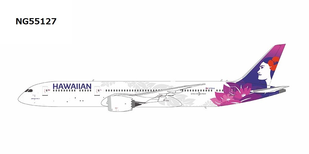 NG55128 NG MODELS Hawaiian Airlines / ハワイアン航空 first 787-9 Dreamliner received by HA; named 