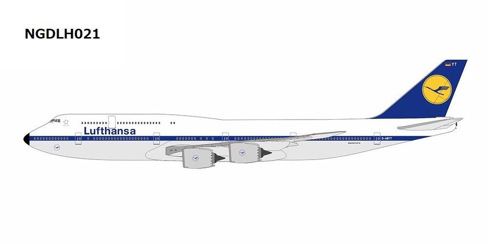 NGDLH021 NG Lite MODELS Lufthansa / ルフトハンザドイツ航空 retro colors B747-8 D-ABYT 1:400 お取り寄せ