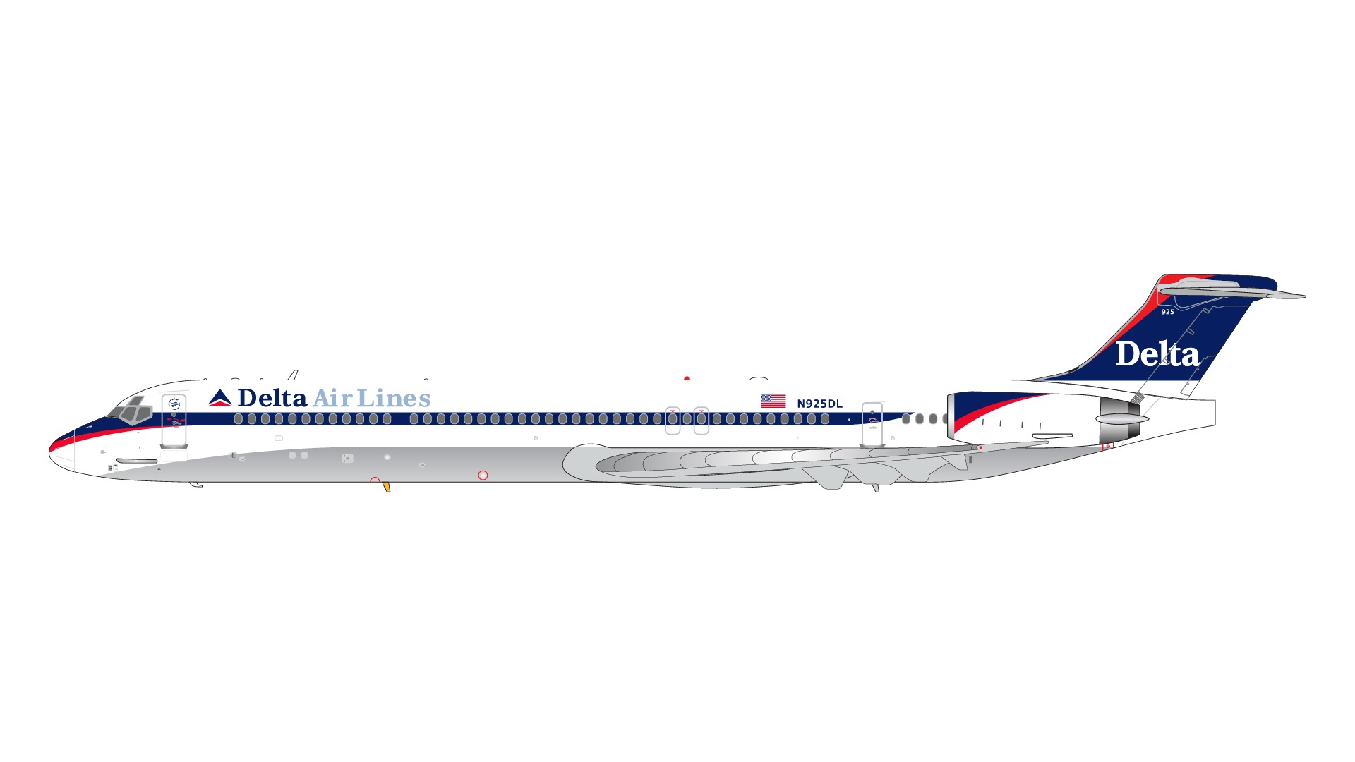 G2DAL962 GEMINI 200 Delta Air Lines / デルタ航空 MD-88 N925DL Interim Livery 1:200 お取り寄せ GEMINI JETS 1:200 Delta Air Lines / デルタ航空 MD-80 亜鉛ダイキャスト製
