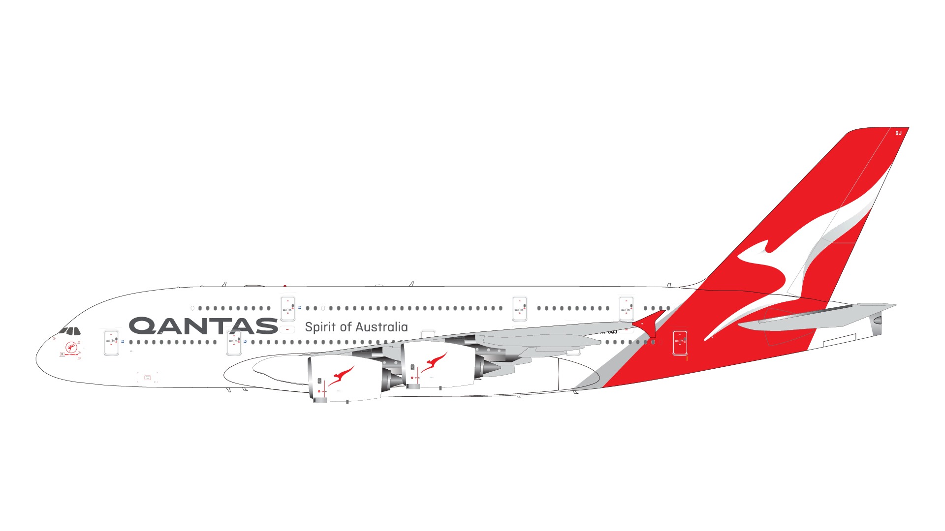 G2QFA1370 GEMINI 200 Qantas Airways / カンタス航空 A380-800 VH-OQJ 1:200 完売しました。