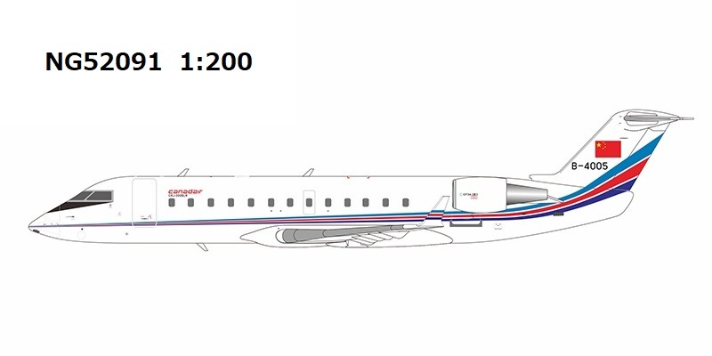 NG52091 NG MODELS People's Liberation Army Air Force (PLAAF) / 中国軍/中国人民解放軍空軍 new tail CRJ-200LR B-4005 1:200 お取り寄せ