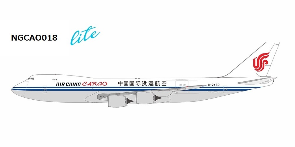 NGCAO018 NG Lite MODELS AIR CHINA Cargo / 中国国際貨物航空 fantasy livery; “Cargo” in red font B747-8F B-2489 1:400 お取り寄せ