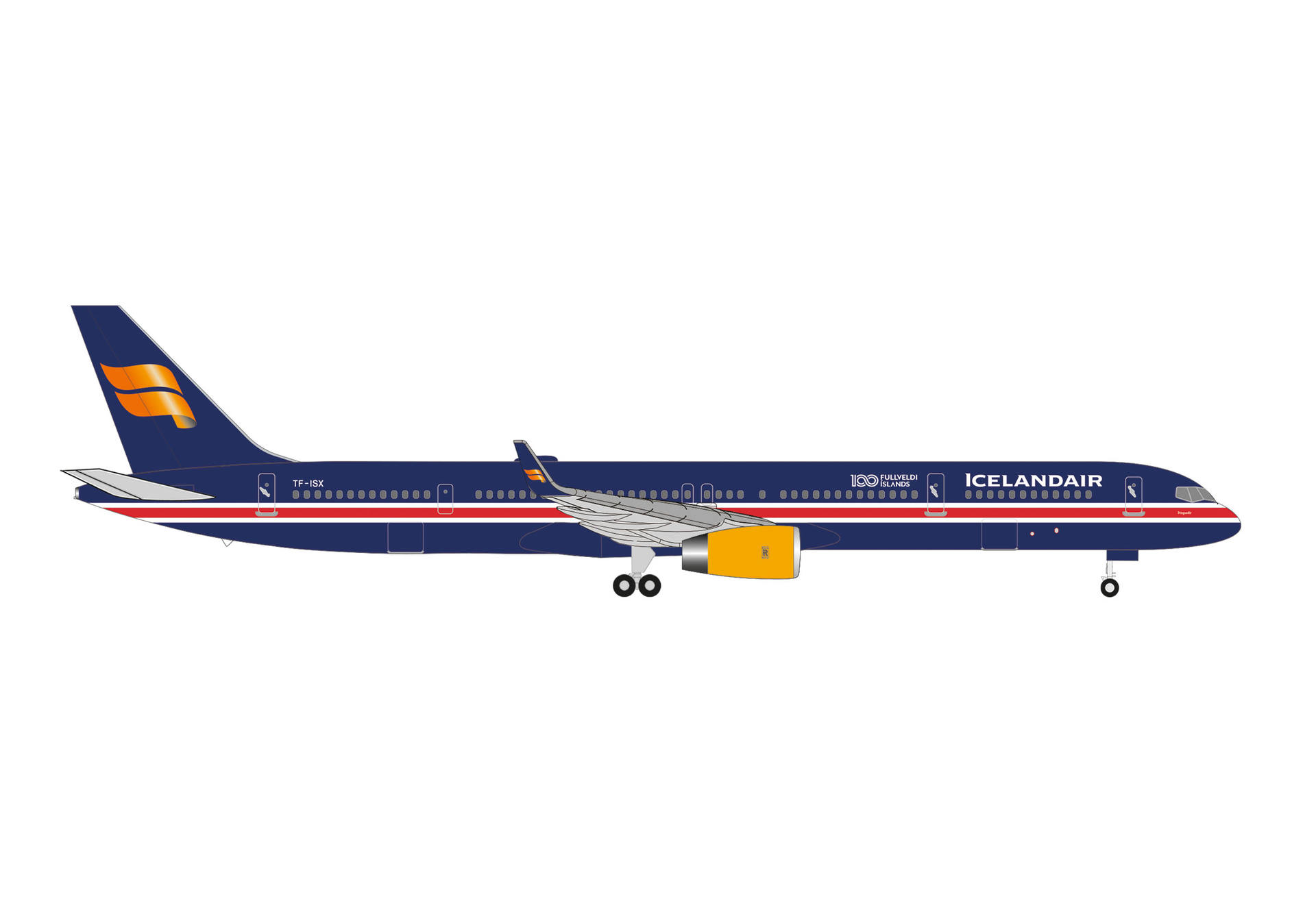 538237 Herpa Icelandair / アイスランド航空 B757-300 TF-ISX 100 Years Icelandic Independence  