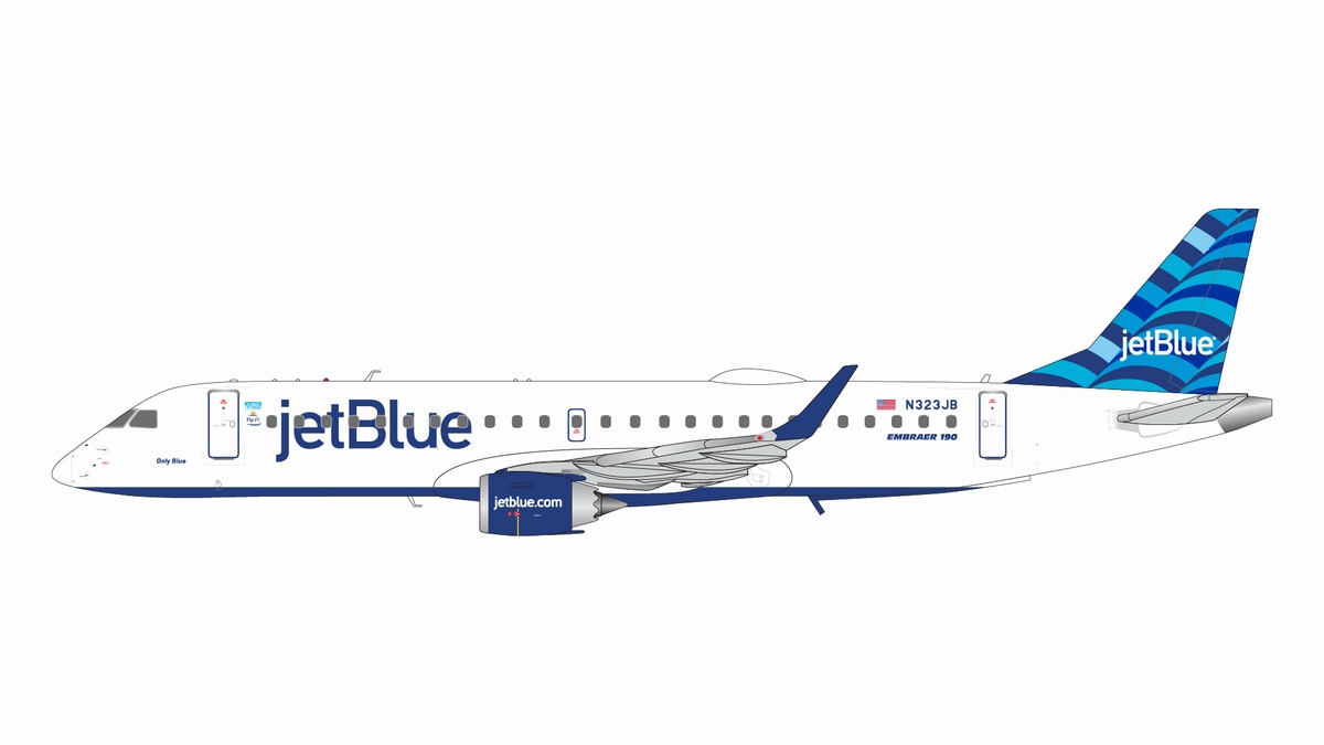 G2JBU1335 GEMINI 200 JetBlue Airways / ジェットブルー航空 E190-100IG2 N323JB 