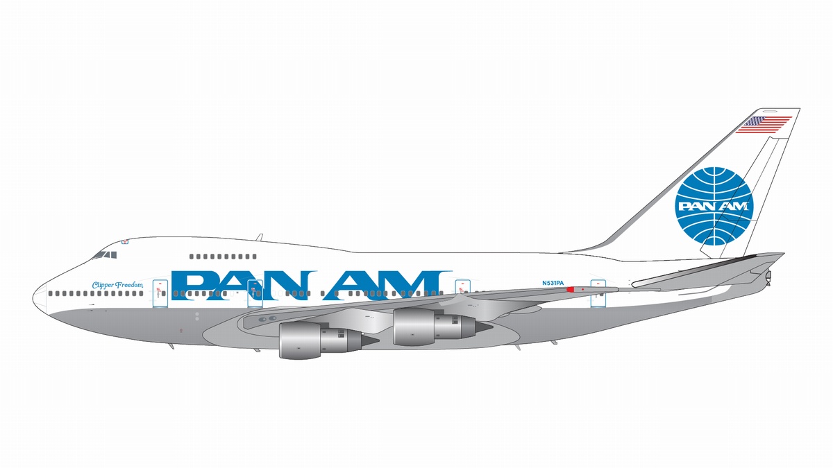 G2PAA1164 GEMINI 200 Pan American Airways / パンアメリカン航空 B747SP N531PA billboard titles 1:200 お取り寄せ