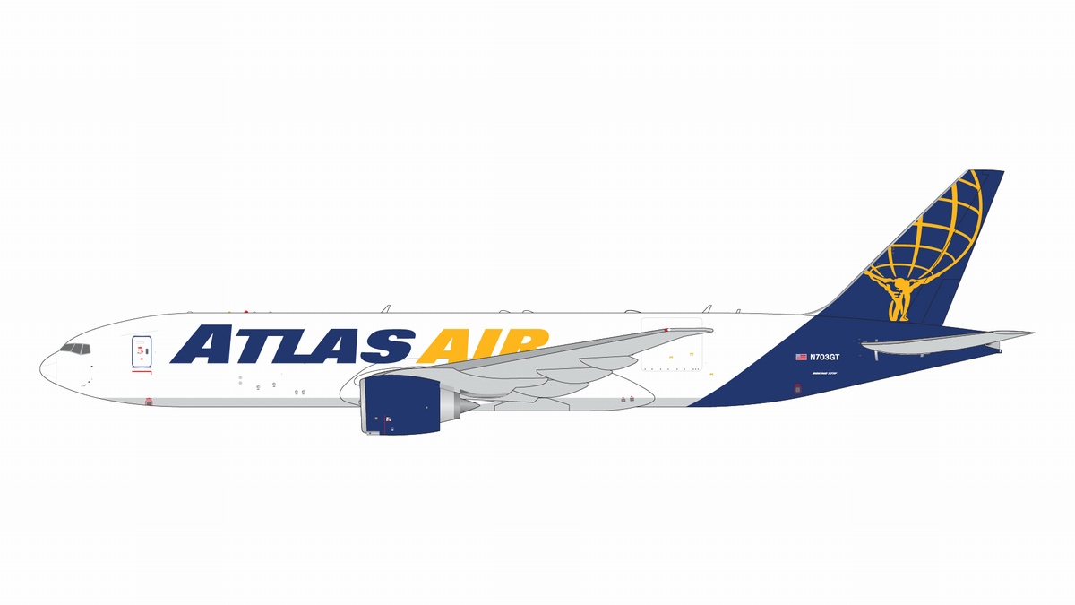 GJGTI2294 GEMINI JETS ATLAS AIR / アトラス航空 B777-200LRF N703GT 1:400