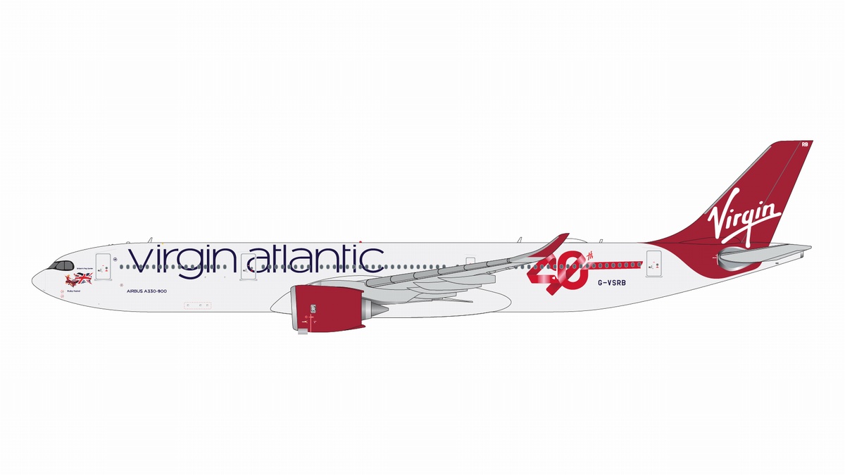 GJVIR2307 GEMINI JETS Virgin Atlantic Airways / ヴァージン・アトランティック航空 40th Anniversary A330-900neo G-VSRB 1:400 完売しました。