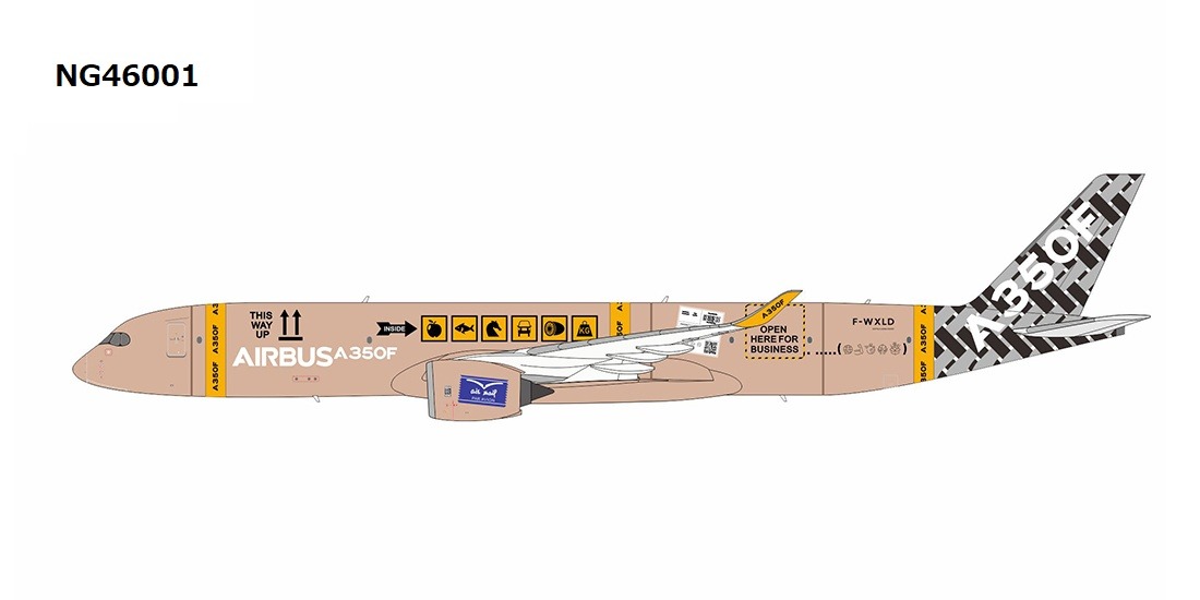NG46001 NG MODELS Airbus house color / エアバスハウスカラー prototype colors A350F F-WXLD 1:400 [再生産品] お取り寄せ NG MODELS 1:400 Airbus house color / エアバスハウスカラー A350F 亜鉛ダイキャスト製