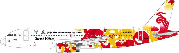 11342 Phoenix Shenzhen Airlines / 深圳航空 A320 B-6750 1:400 お取り寄せ Phoenix 1:400 Shenzhen Airlines / 深圳航空 A320 亜鉛ダイキャスト製