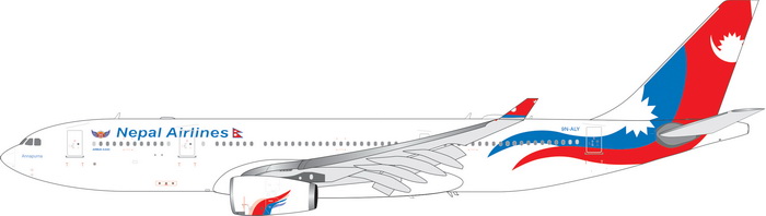 11485 Phoenix Nepal Airlines / ネパール航空 A330-200 9N-ALY 1:400 Phoenix 1:400 Nepal Airlines / ネパール航空 A330-200 亜鉛ダイキャスト製