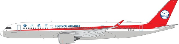 11533 Phoenix Sichuan Airlines / 四川航空 A350-900 B-304U 1:400 完売しました。 Phoenix 1:400 Sichuan Airlines / 四川航空 A350-900 亜鉛ダイキャスト製