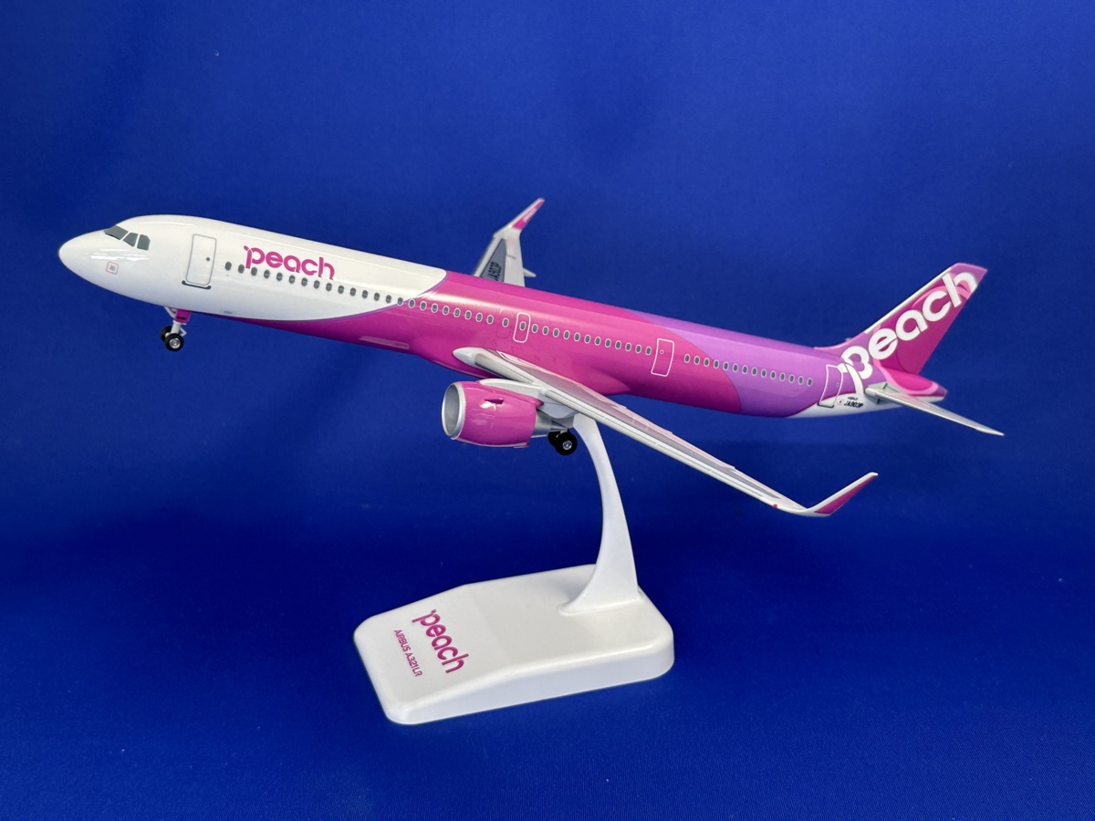 MM15019 EVER RISE PEACH / ピーチ A321LR JA903P 組立品 スナップインモデル 1:150 完売しました。