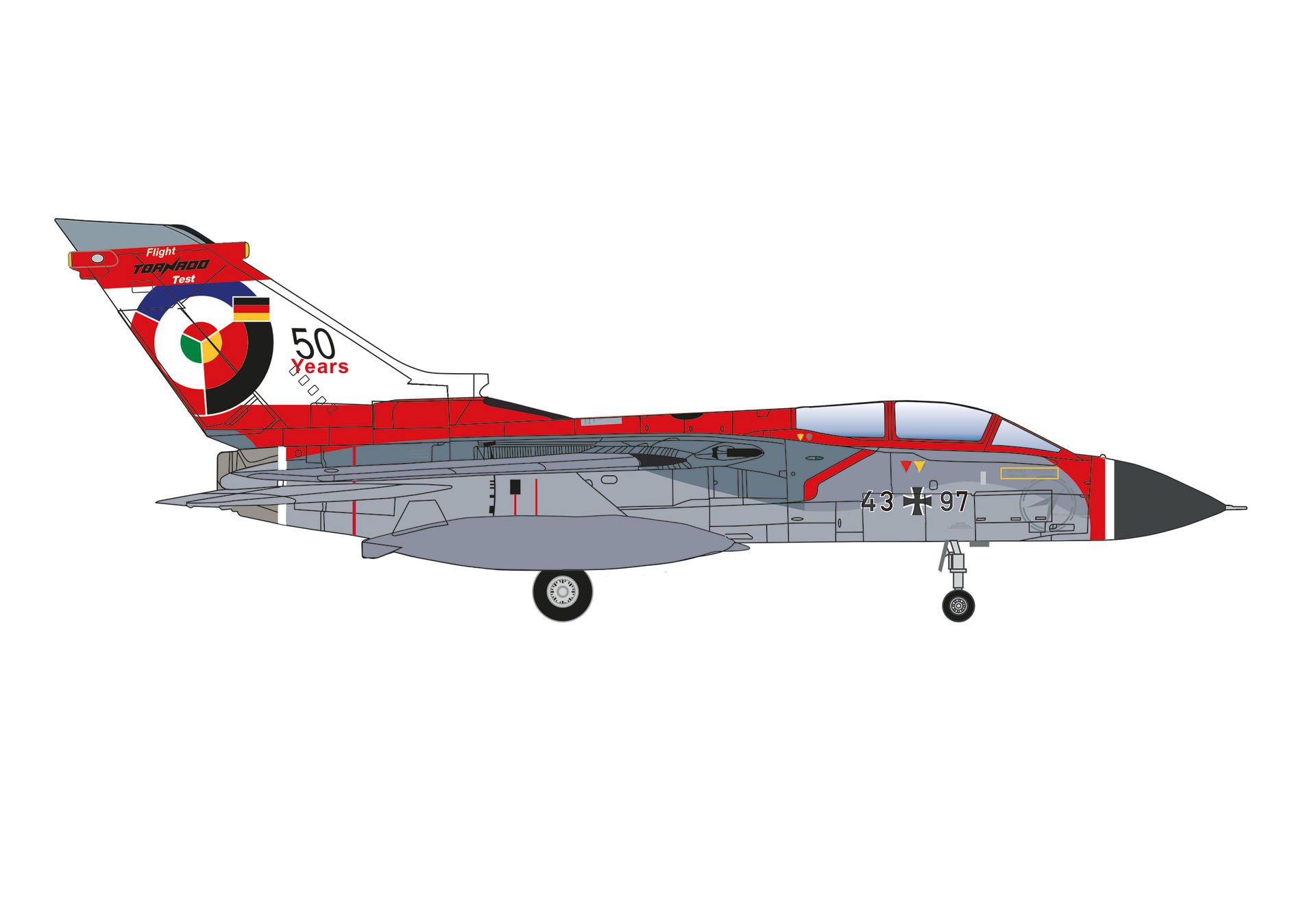 573573 Herpa Luftwaffe / ドイツ空軍 Panavia Tornado IDS 43+97 WTD61, Manching 