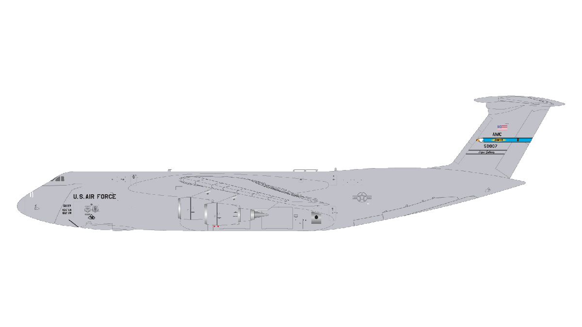 G2AFO1310  GEMINI 200 U.S. Air Force / アメリカ空軍 C-5M 85-0007 Dover Air Force Base 1:200 GEMINI JETS 1:200 USAF U.S. Air Force / アメリカ空軍 C-5 ギャラクシー 亜鉛ダイキャスト製