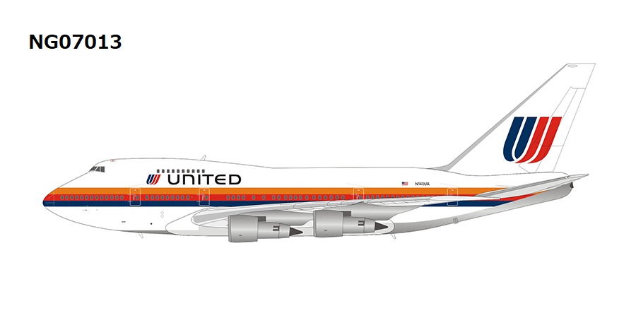 NG07013 NG MODEL UNITED / ユナイテッド B747SP N140UA Saul Bass 1:400 完売しました。 NG MODELS 1:400 United Airlines / ユナイテッド航空 747SP 亜鉛ダイキャスト製