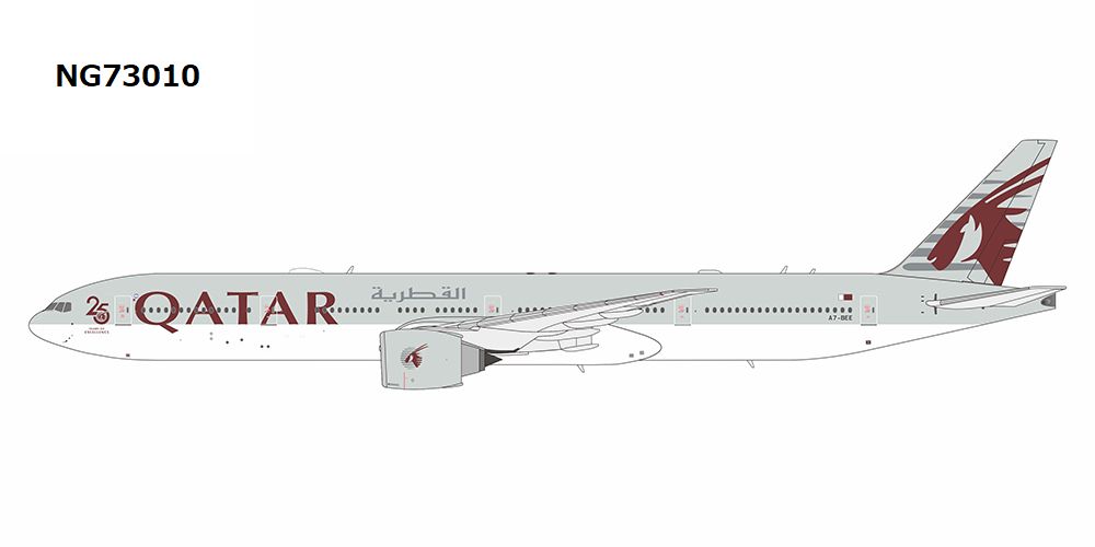 NG73010 NG MODELS Qatar / カタール B777-300ER A7-BEE 25years 1:400 完売しました。