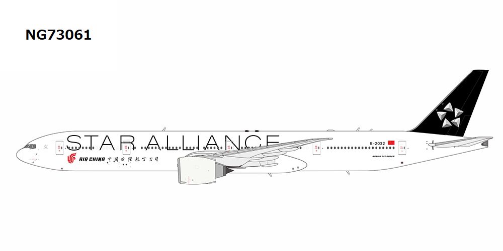 NG73061 NG MODELS AIR CHINA / 中国国際航空 Star Alliance B777-300ER B-2032 1:400 お取り寄せ
