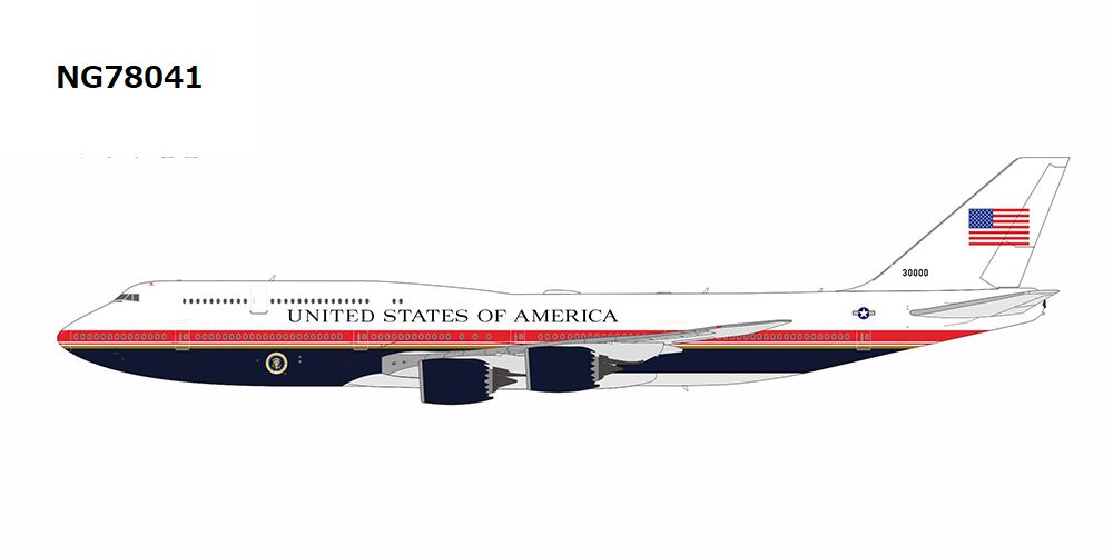 NG78041 NG MODELS U.S. Air Force / アメリカ空軍 new version VC-25B (B747-8) 30000 1:400 お取り寄せ NG MODELS 1:400 USAF U.S. Air Force / アメリカ空軍 VC-25B (B747-8) 亜鉛ダイキャスト製