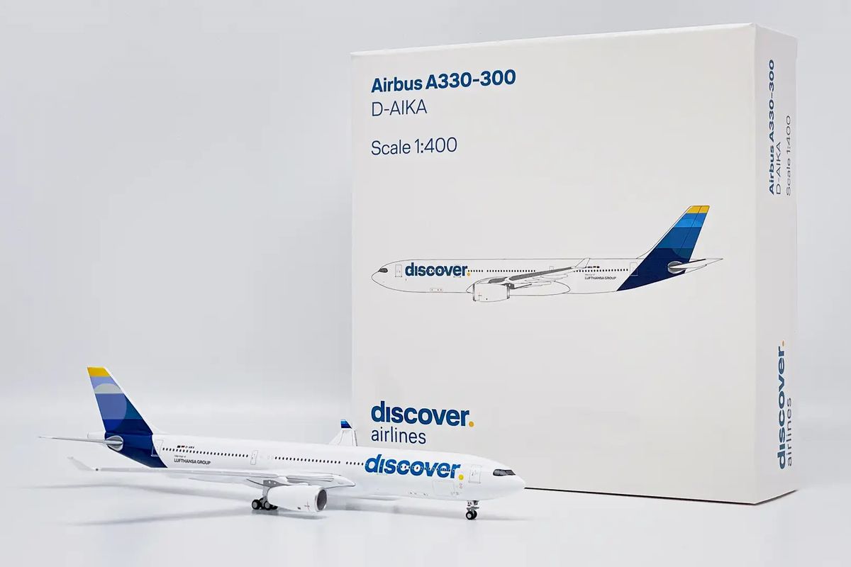 400EWD002 Hogan ホーガン / LIMOX Discover Airlines / ディスカバー・エアラインズ A330-300 D-AIKA プラスタンド付 1:400 メーカー完売 Hogan LIMOX 1:400 Discover Airlines / ディスカバー・エアラインズ A330-300 亜鉛ダイキャスト製