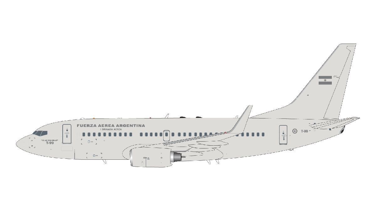 G2FUA1167 GEMINI 200 Argentine Air Force / アルゼンチン空軍 B737-700 T-99  1:200 お取り寄せ