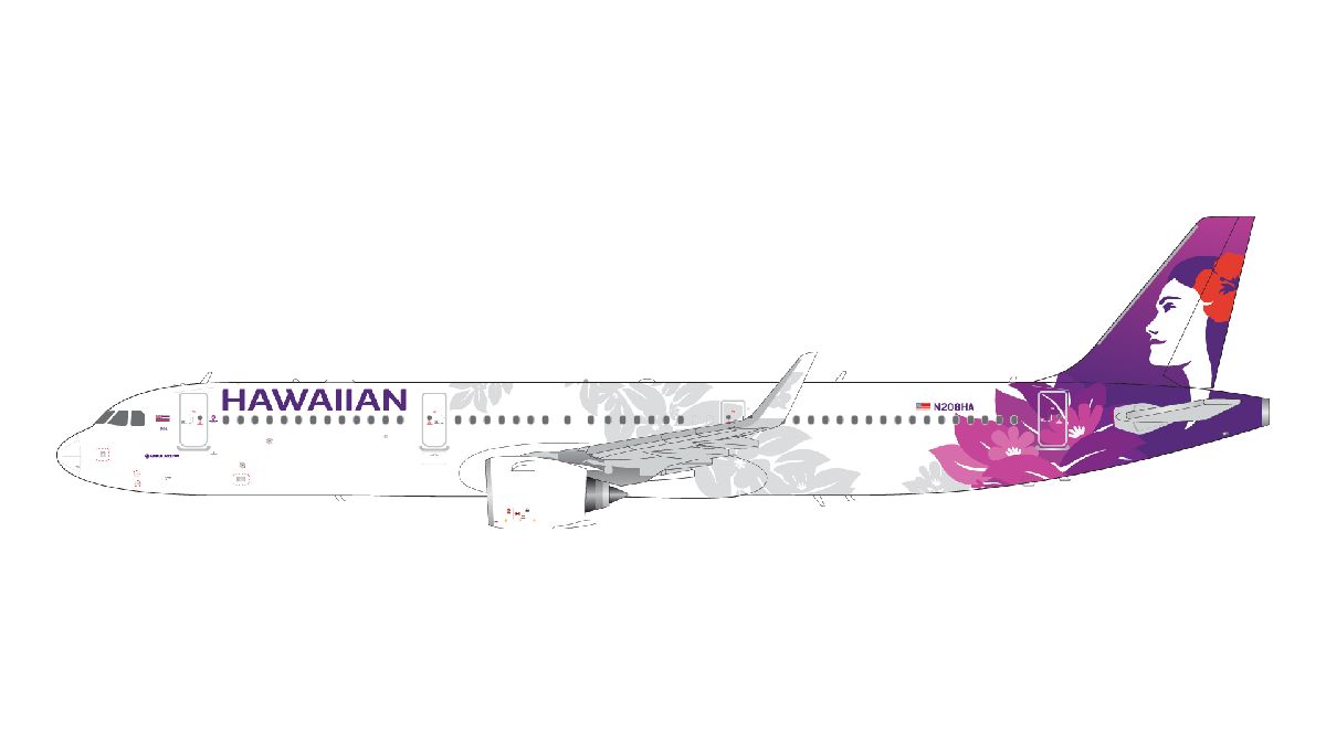 G2HAL1365 GEMINI 200 Hawaiian Airlines / ハワイアン航空 A321neo N208HA 1:200 お取り寄せ