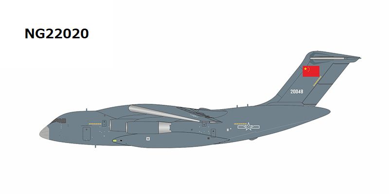NG22020 NG MODELS People's Liberation Army Air Force (PLAAF) / 中国軍/中国人民解放軍空軍 Y-20 20048 1:400 完売しました。 NG MODELS 1:400 People's Liberation Army Air Force (PLAAF) / 中国軍/中国人民解放軍空軍 Y-20 亜鉛ダイキャスト製