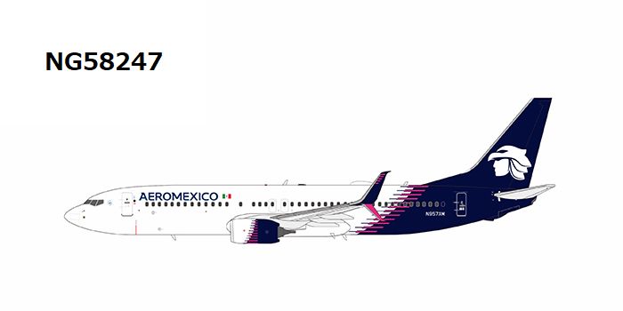 NG58247 NG MODELS Aeromexico / アエロメヒコ new paint with scimitar winglets B737-800W N957AM 1:400 お取り寄せ