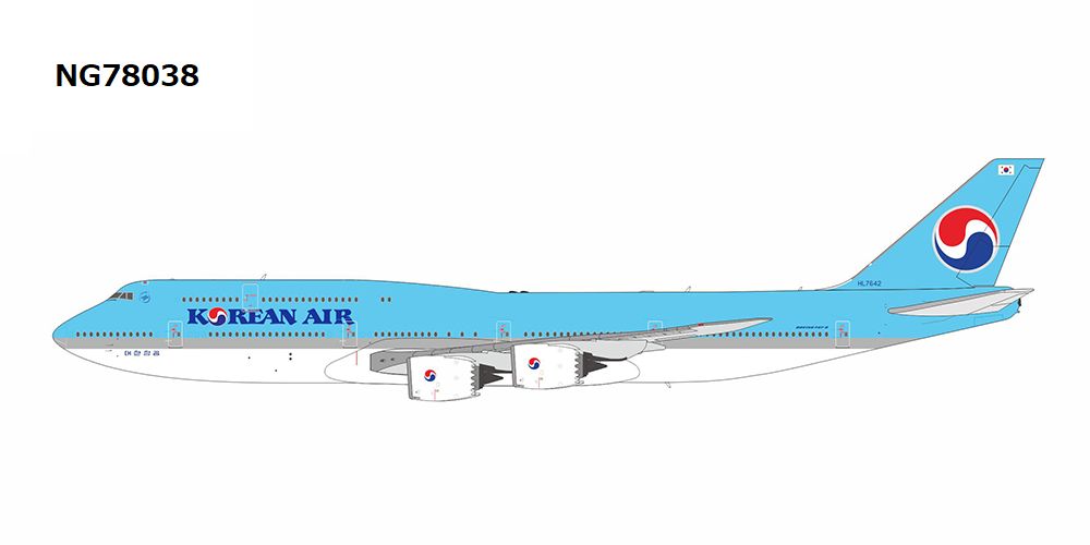 NG78038 NG MODELS Korean Air / 大韓航空 B747-8 HL7642 1:400 完売しました。 NG MODELS 1:400 Korean Air / 大韓航空 747-8 亜鉛ダイキャスト製