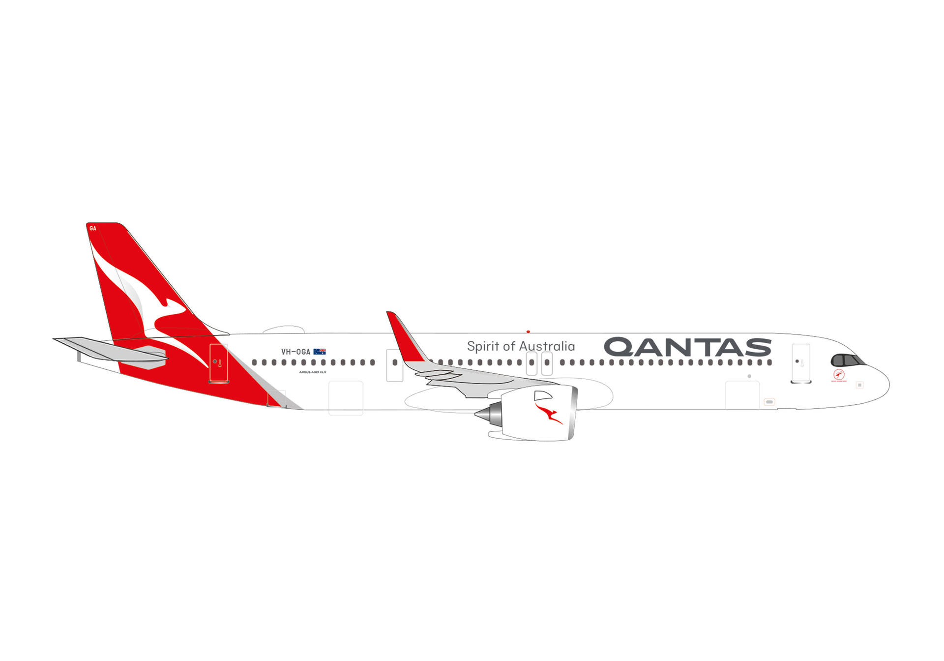 538497 Herpa Qantas Airways / カンタス航空 A321XLR VH-OGA Great Ocean Road 1:500 お取り寄せ Herpa 1:500 Qantas Airways / カンタス航空 A321neo 亜鉛ダイキャスト製