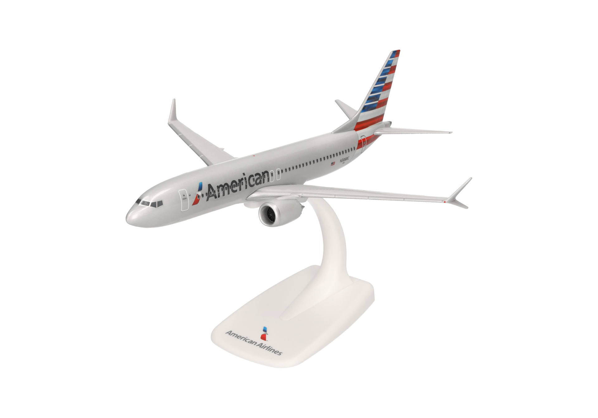 614580 Herpa SNAPFIT American Airlines / アメリカン航空 B737 Max8 N306RC 1:200 予約 Herpa SNAPFIT 1:200 American Airlines / アメリカン航空 737 MAX8 プラスチック製