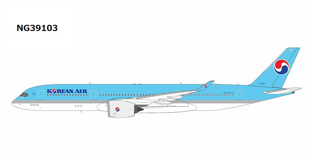NG39103 NG MODELS Korean Air / 大韓航空 A350-900 HL8597 1:400 お取り寄せ