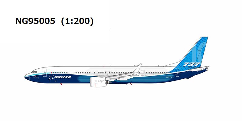 NG95005 NG MODELS Boeing / ボーイングカラー B737 MAX10 N27751 1:200 NG MODELS 1:200 Boeing / ボーイングカラー 737 MAX 10 亜鉛ダイキャスト製