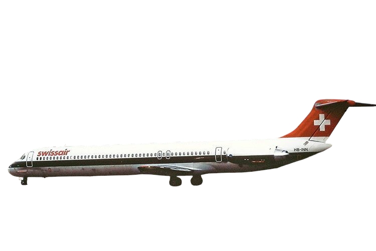 12021 Phoenix Swissair / スイス航空 MD-81 HB-INN 1:400 完売しました。 Phoenix 1:400 SWISS / スイス航空 MD-80 亜鉛ダイキャスト製