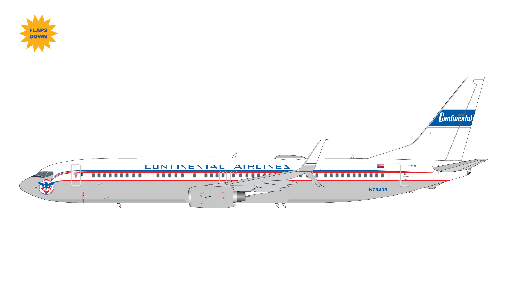 G2UAL1407F GEMINI 200 United Airlines / ユナイテッド航空 B737-900ER  N75435 