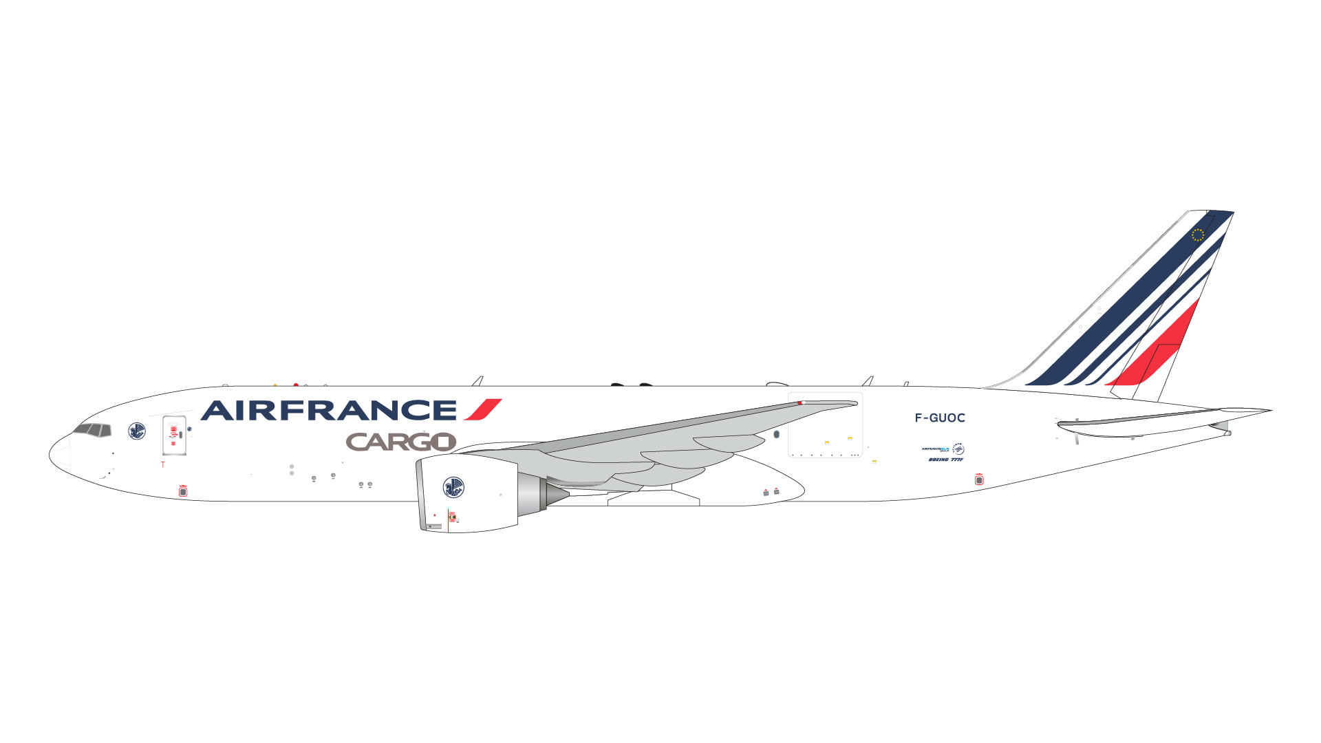 GJAFR2159 GEMINI JETS Air France / エールフランス B777-200LRF F-GUOC 1:400