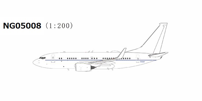 NG05008 NG MODELS U.S. Air Force / アメリカ空軍 white fuselage C-40B (737-700 BBJ) 02-0042 1:200 完売しました NG MODELS 1:200 USAF U.S. Air Force / アメリカ空軍 C-40 (737-700) 亜鉛ダイキャスト製