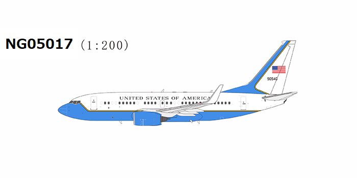 NG05017 NG MODELS U.S. Air Force / アメリカ空軍 C-40C (737-700 BBJ) 09-0540 1:200 お取り寄せ