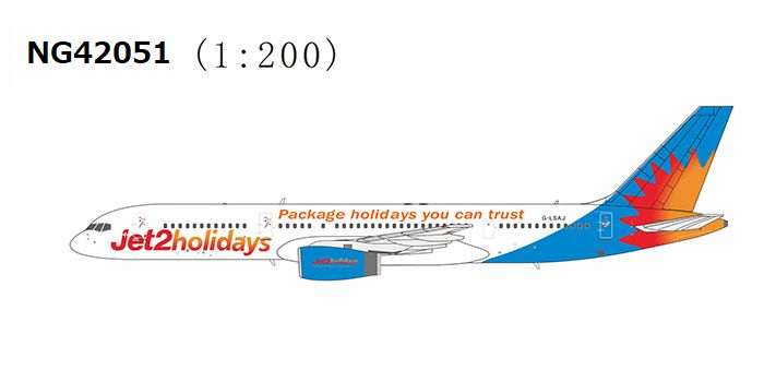 NG42051 NG MODELS Jet2.com / ジェットツー・コム B757-200/w G-LSAJ 1:200 お取り寄せ NG MODELS 1:200 JET2.COM / ジェットツー・コム 757-200 亜鉛ダイキャスト製