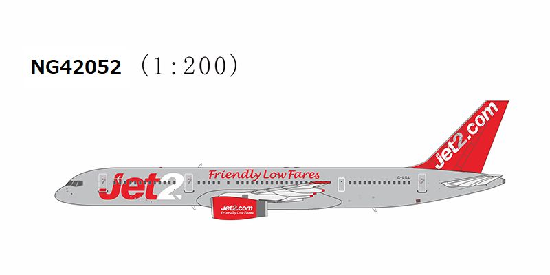 NG42052 NG MODELS Jet2.com / ジェットツー・コム B757-200 G-LSAI 1:200 完売しました。