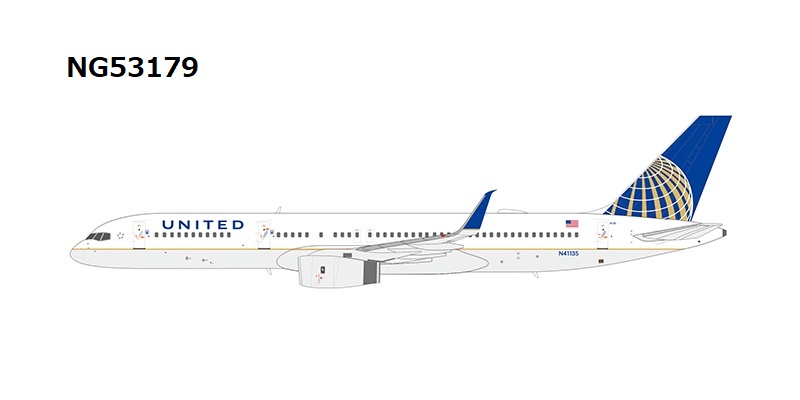 NG53179 NG MODELS United Airlines / ユナイテッド航空 B757-200 N41135 1:400 完売しました。 NG MODELS 1:400 United Airlines / ユナイテッド航空 757-200 亜鉛ダイキャスト製