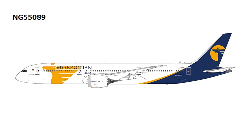 NG55089 NG MODELS MIAT Mongolian Airlines / MIATモンゴル航空 B787-9 JU-1789 1:400 完売しました。