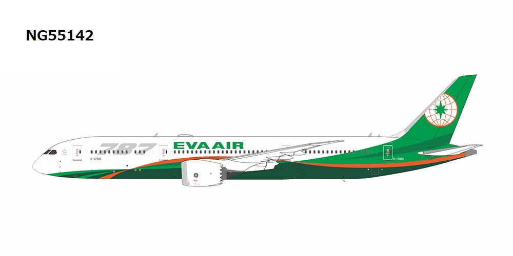 NG55142 NG MODELS EVA AIR / エバー航空/エヴァエア/長栄航空 B787-9 B-17881 1:400 完売しました。