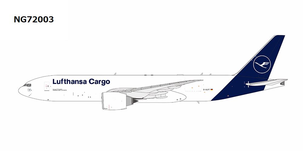 NG72003 NG MODEL Lufthansa Cargo / ルフトハンザ カーゴ B777F D-ALFF Konnichiwa Japan 1:400 完売しました NG MODELS 1:400 Lufthansa Cargo / ルフトハンザ カーゴ 777-200F 亜鉛ダイキャスト製