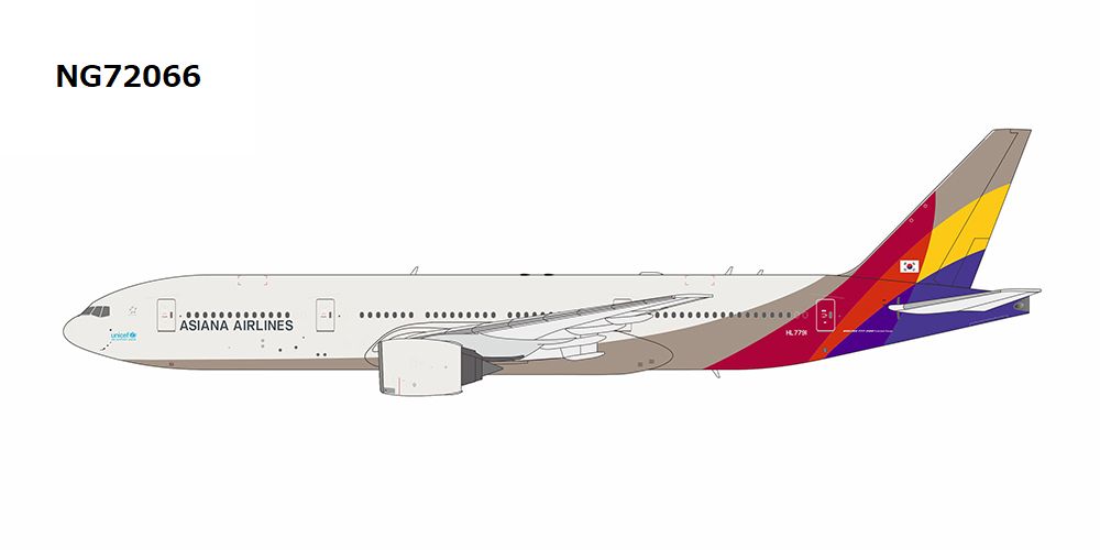 NG72066 NG MODELS Asiana Airlines / アシアナ航空 revised titles B777-200ER HL7791 1:400 お取り寄せ NG MODELS 1:400 Asiana Airlines / アシアナ航空 777-200 亜鉛ダイキャスト製