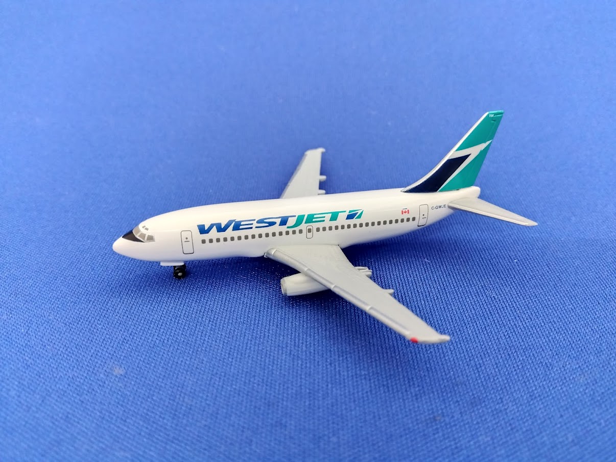 505789 Herpa WestJet Airlines / ウエストジェット B737-200 C-GWJE 1:500 完売しました。 Herpa 1:500 WestJet Airlines / ウエストジェット 737-200 亜鉛ダイキャスト製