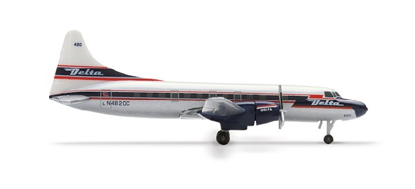 507097 Herpa Delta Air Lines / デルタ航空 CV-440 N4820C 1:500 完売しました。 Herpa 1:500 Delta Air Lines / デルタ航空 CV440 亜鉛ダイキャスト製