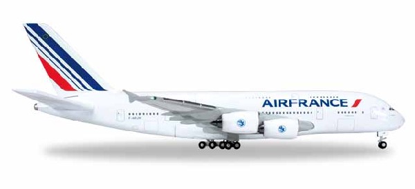 515634-004 Herpa Air France / エールフランス A380 新塗装 F-HPJH 1:500 完売しました。 Herpa 1:500 Air France / エールフランス A380 亜鉛ダイキャスト製