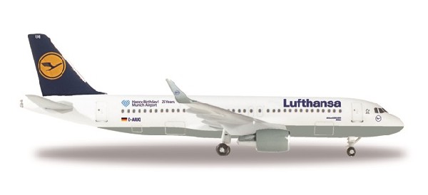 530699 Herpa Lufthansa / ルフトハンザドイツ航空 A320 Munich Airport 25 Years D-AIUQ 1:500 完売しました。 Herpa 1:500 Lufthansa / ルフトハンザドイツ航空 A320 亜鉛ダイキャスト製