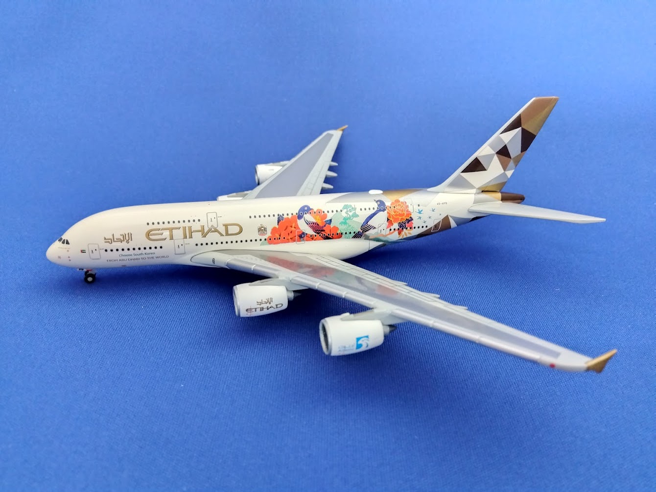535014 Herpa CLUB MODELS Etihad Airways / エティハド航空 South Korea A380 A6-APD プラスチック製スタンド付 1:500 完売しました。